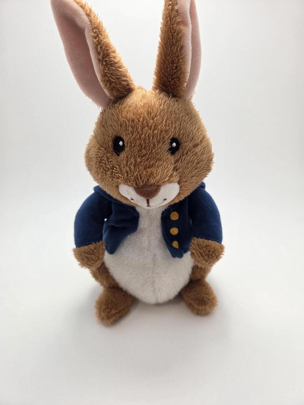 Kohls Cares Peter Rabbit Plush Bunny Brown White with Blue Coat (10 inch)